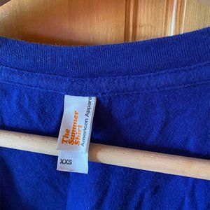 American Apparel Summer Shirt Deep V Neck - Dark Blue